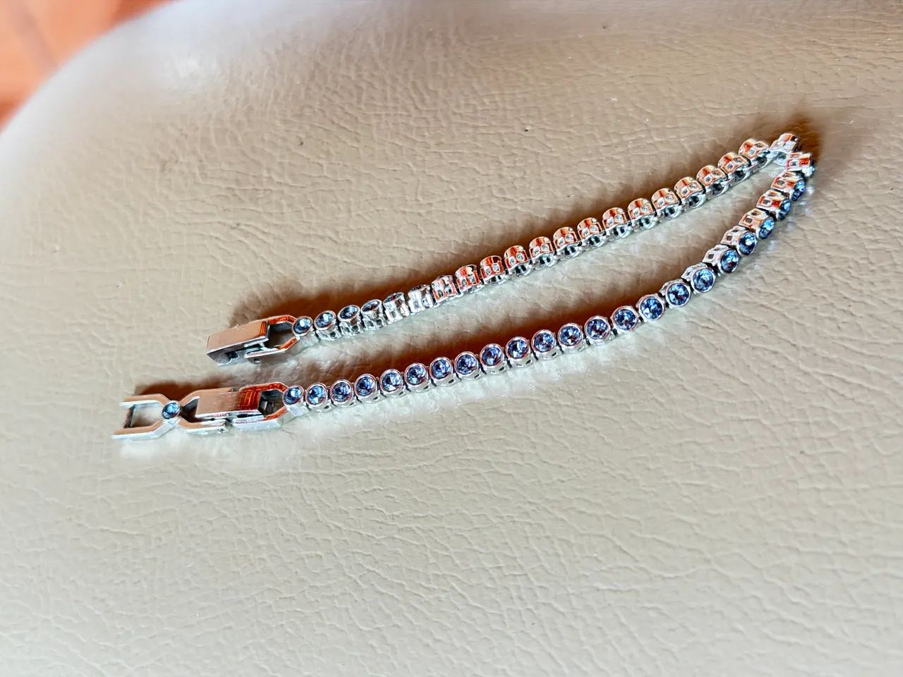 Pulseira swarovski azul - Foto 2