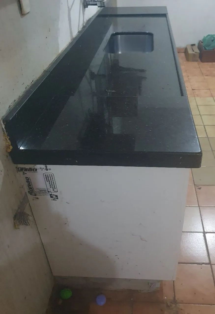 Bancada de granito completa com cuba - Foto 3