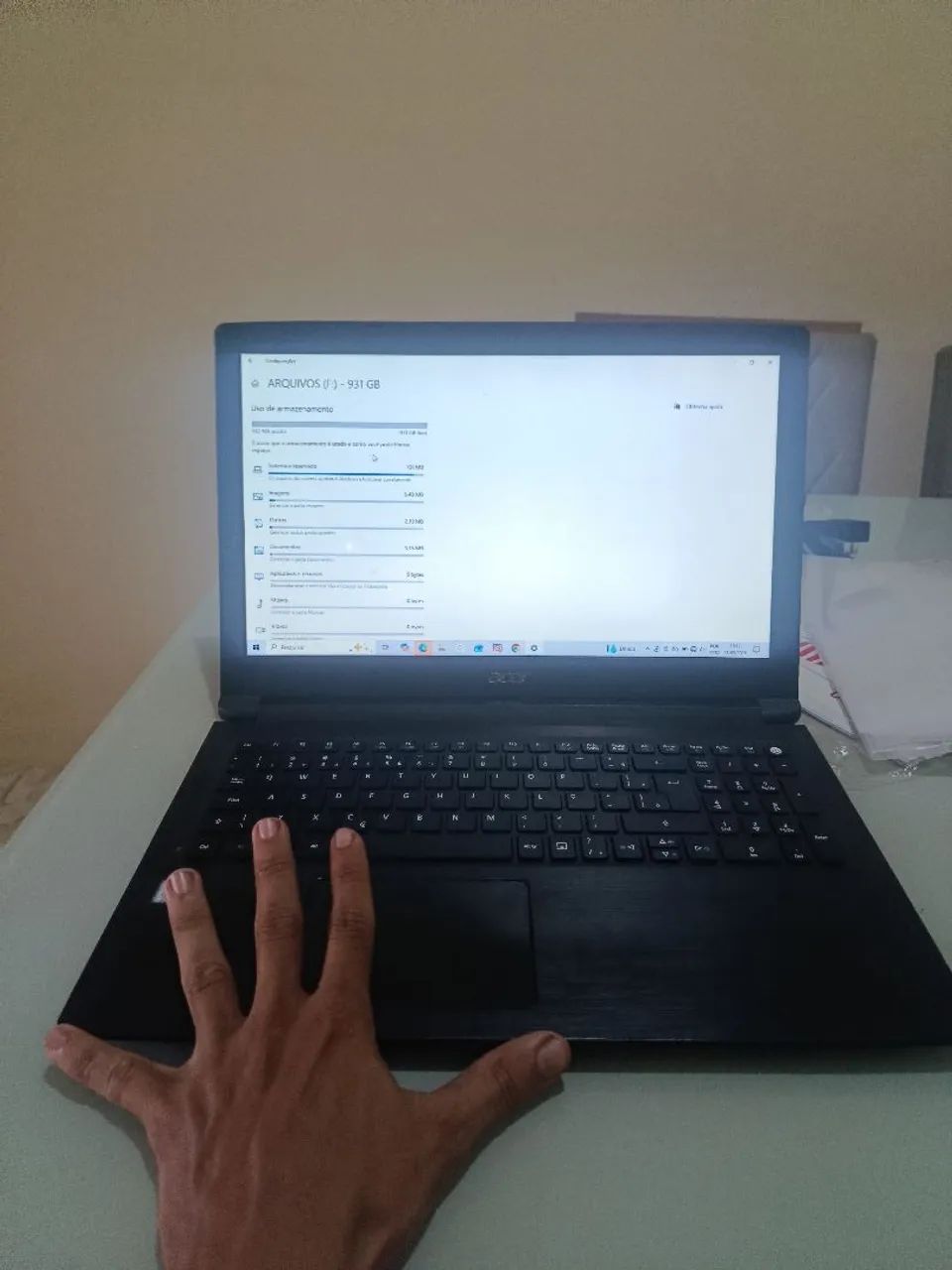 Notebook Acer i5 / 8 de ram / 1 tb de memória 