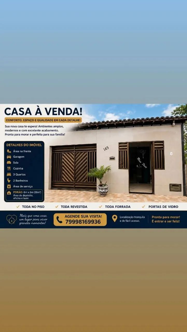 Casa a venda em Divina Pastora 