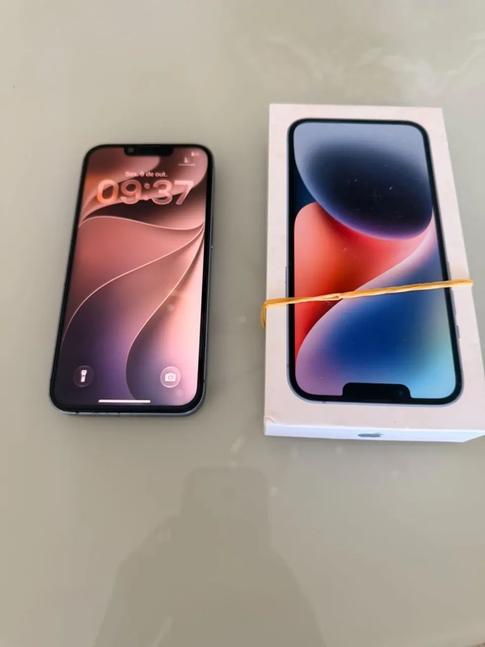 iPhone 14 128GB Azul - com caixa,bateria 80% - Foto 2