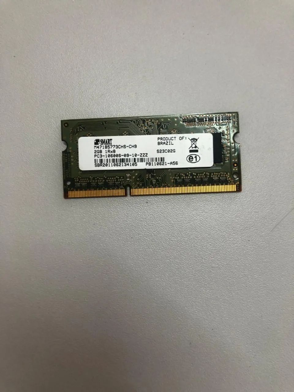 Memoria 2 GB PC3-10600 para notebook