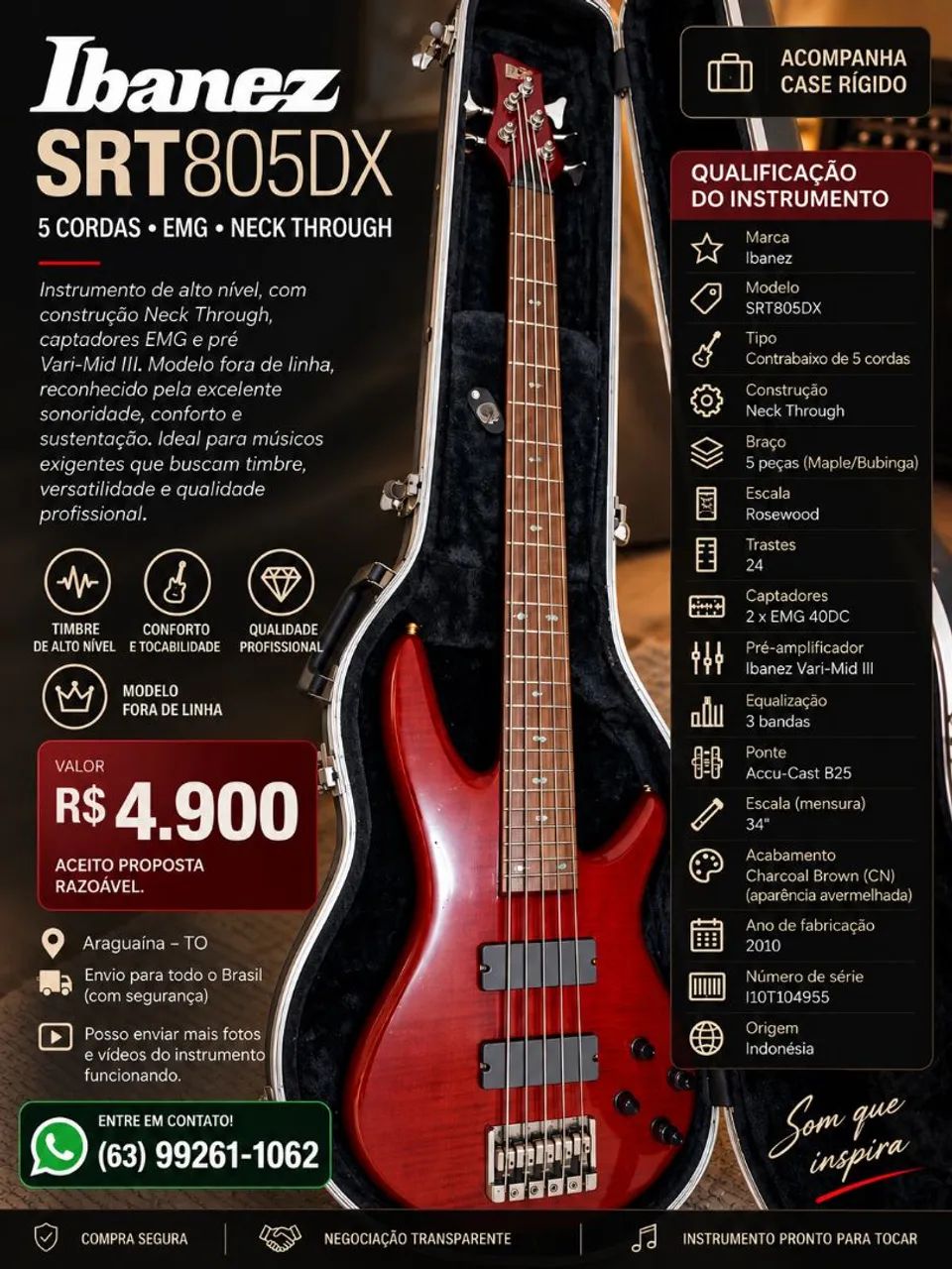 Contrabaixo Ibanez 