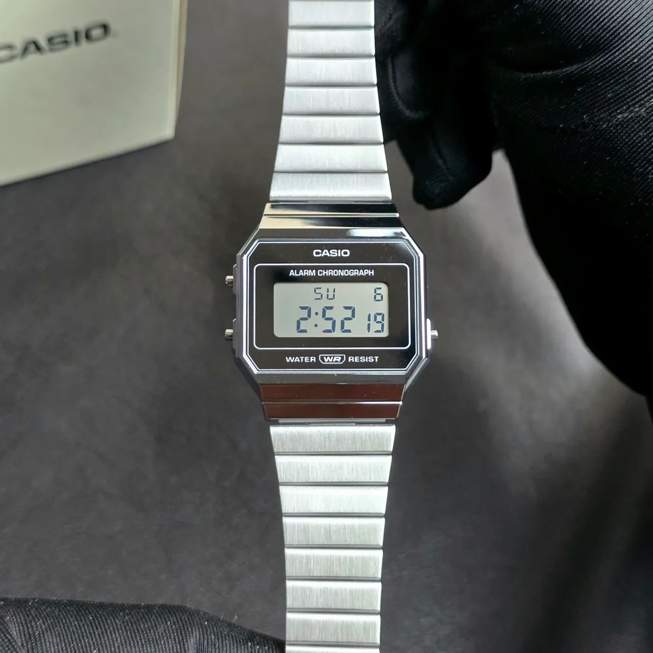 Casio A700WEV prata espelhado  - Foto 5