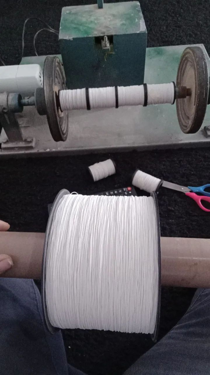 Maquina de enrolar linha de pipa 