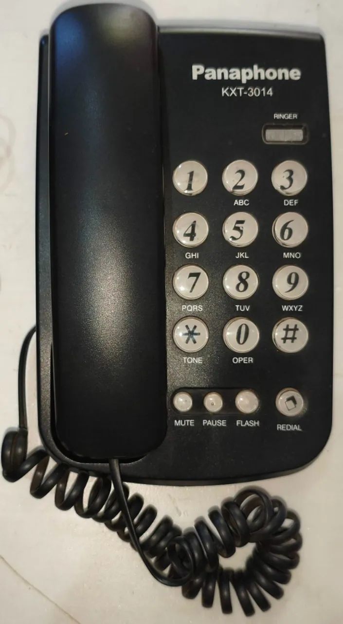 02 telefones panasonic sem fio e panaphone com fio - Foto 3