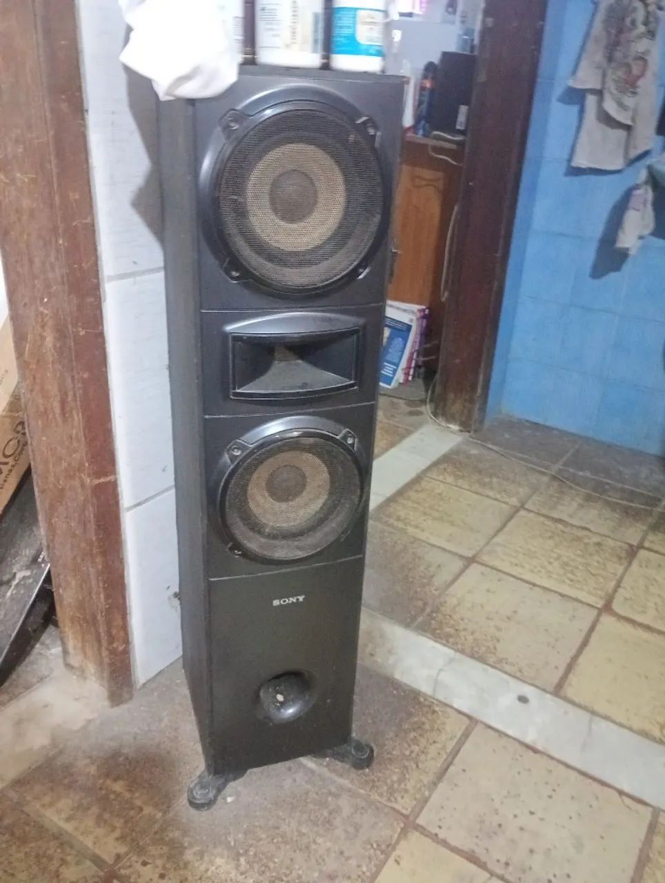 Par caixas Sony colunas 6 ohms