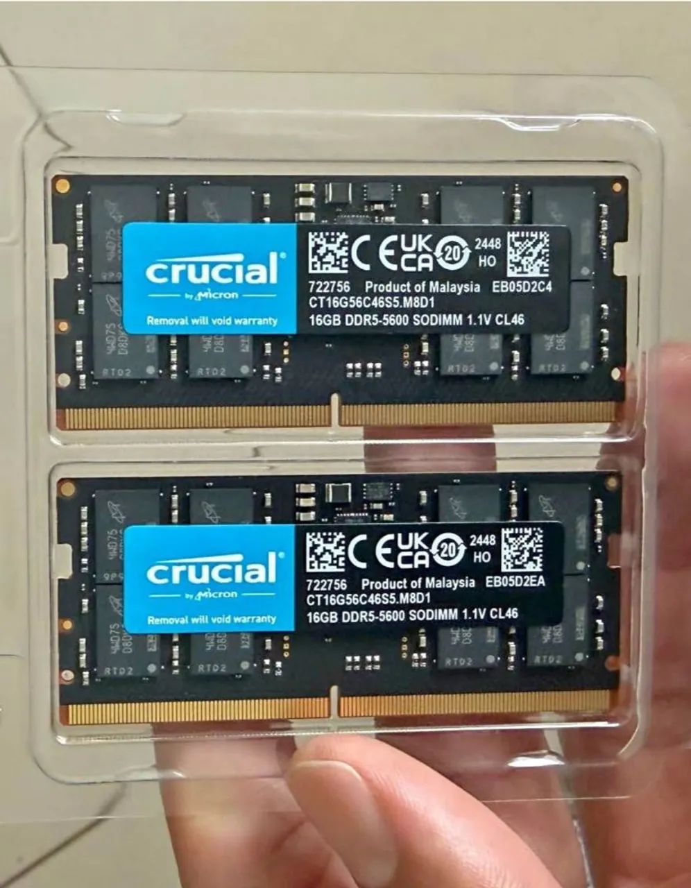 Memória RAM 5600Mts notebook