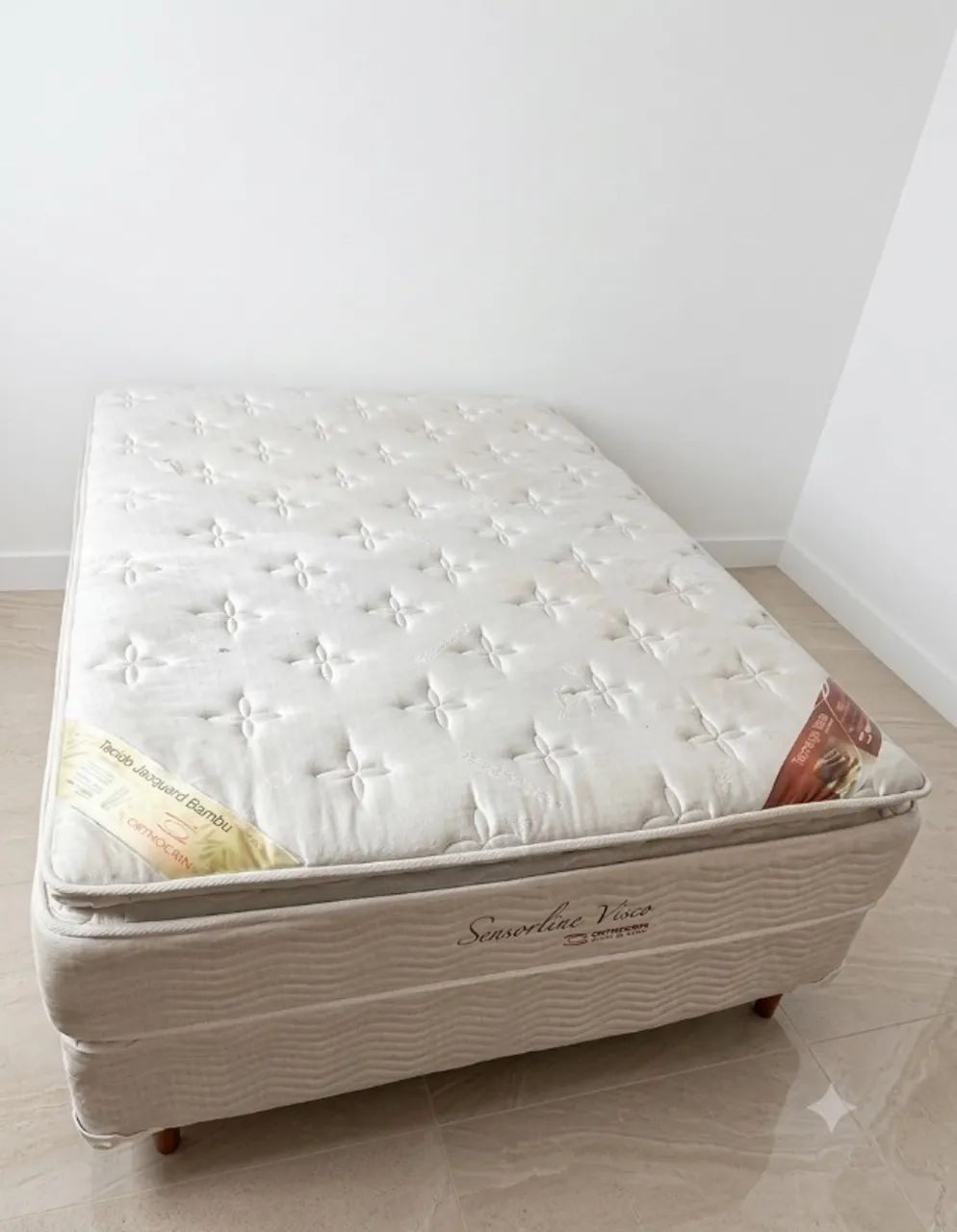 CAMA CASAL BOX E COLCHÃO ORTHOCRIM - Foto 2