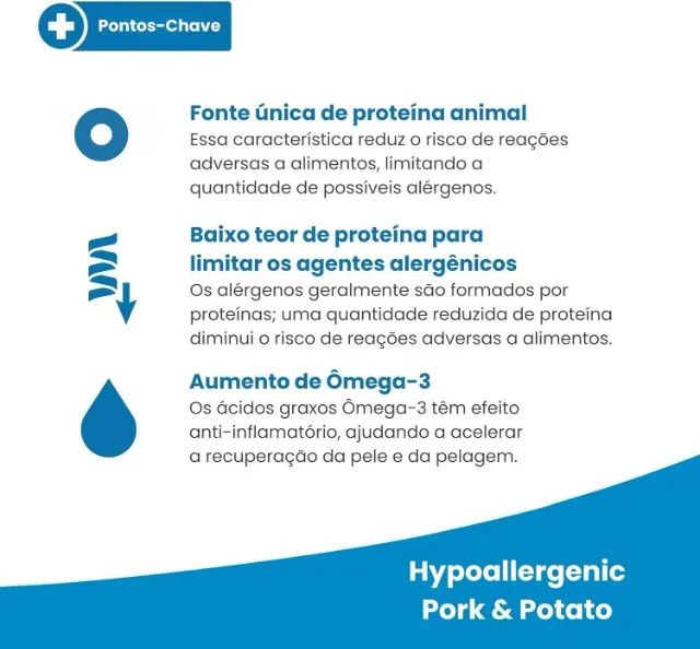 Vet Life Hypoallergenic Pork & Potato para Gatos Adultos de Todas as Raças 2Kg - Foto 3