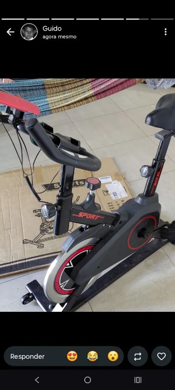 Bicicleta ergométrica nova nunca usada 