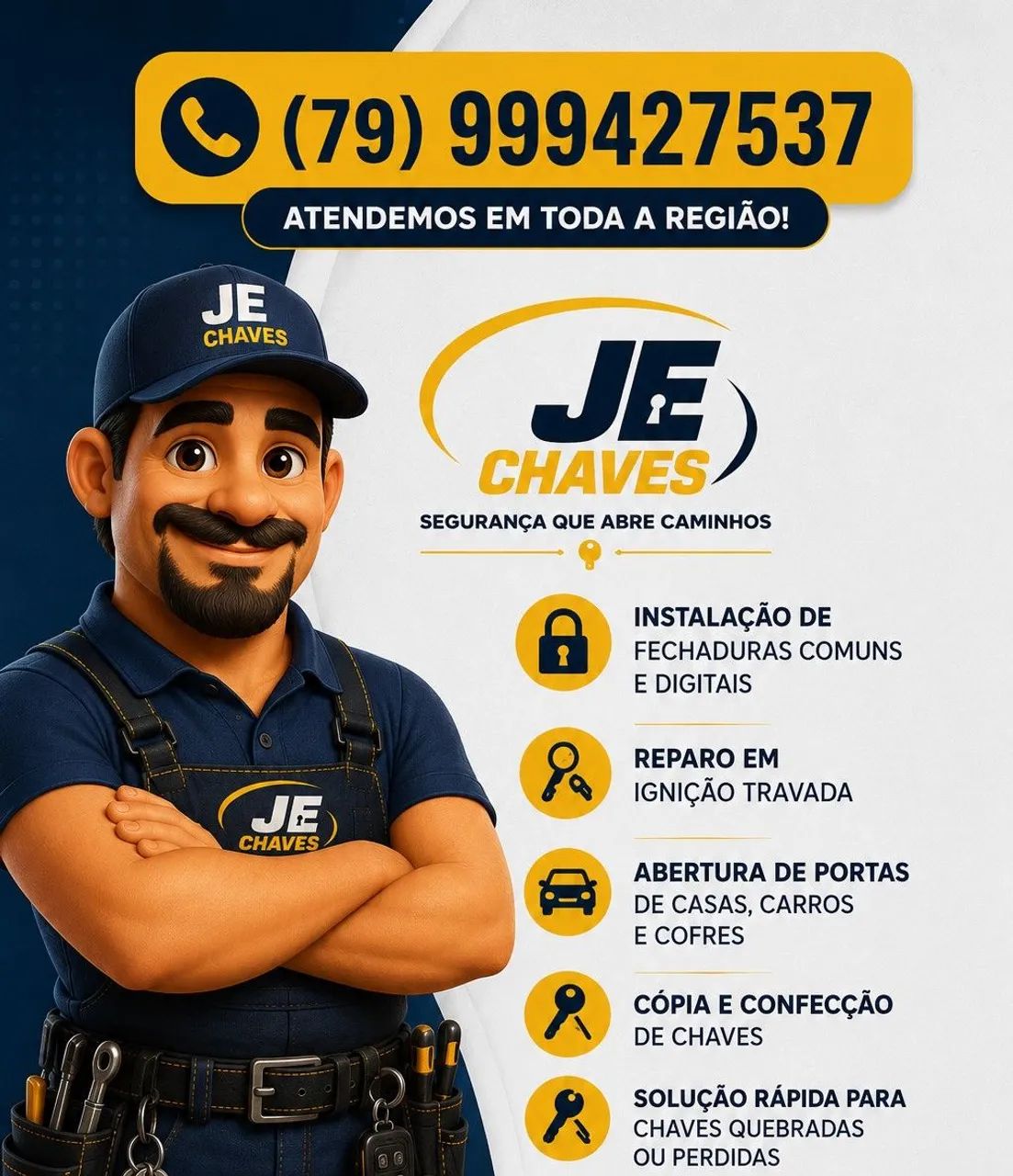 Chaveiro 24 horas! Sempre a sua disposição! 