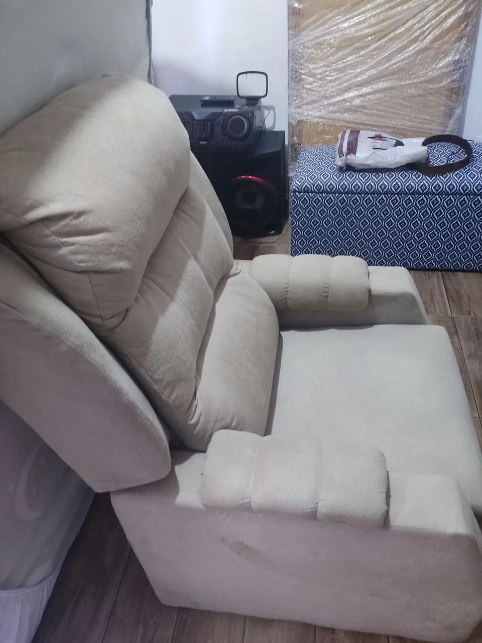Poltrona do papai em Suede  - Foto 3