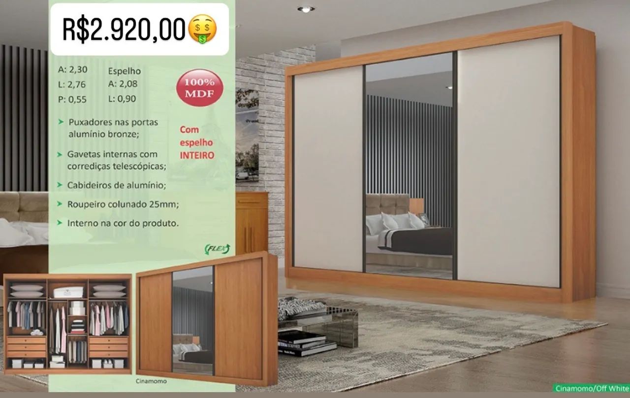 Guarda Roupa Casal Giga