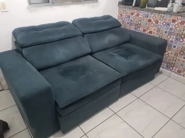 Sofá reclinável baú 3 lugares - Foto 4