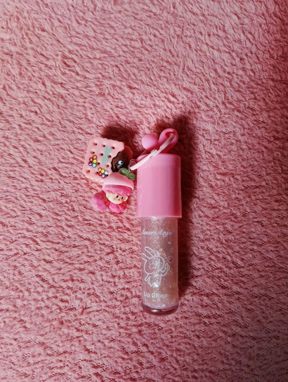 Gloss labial com chaveiro, lip gloss  - Foto 2