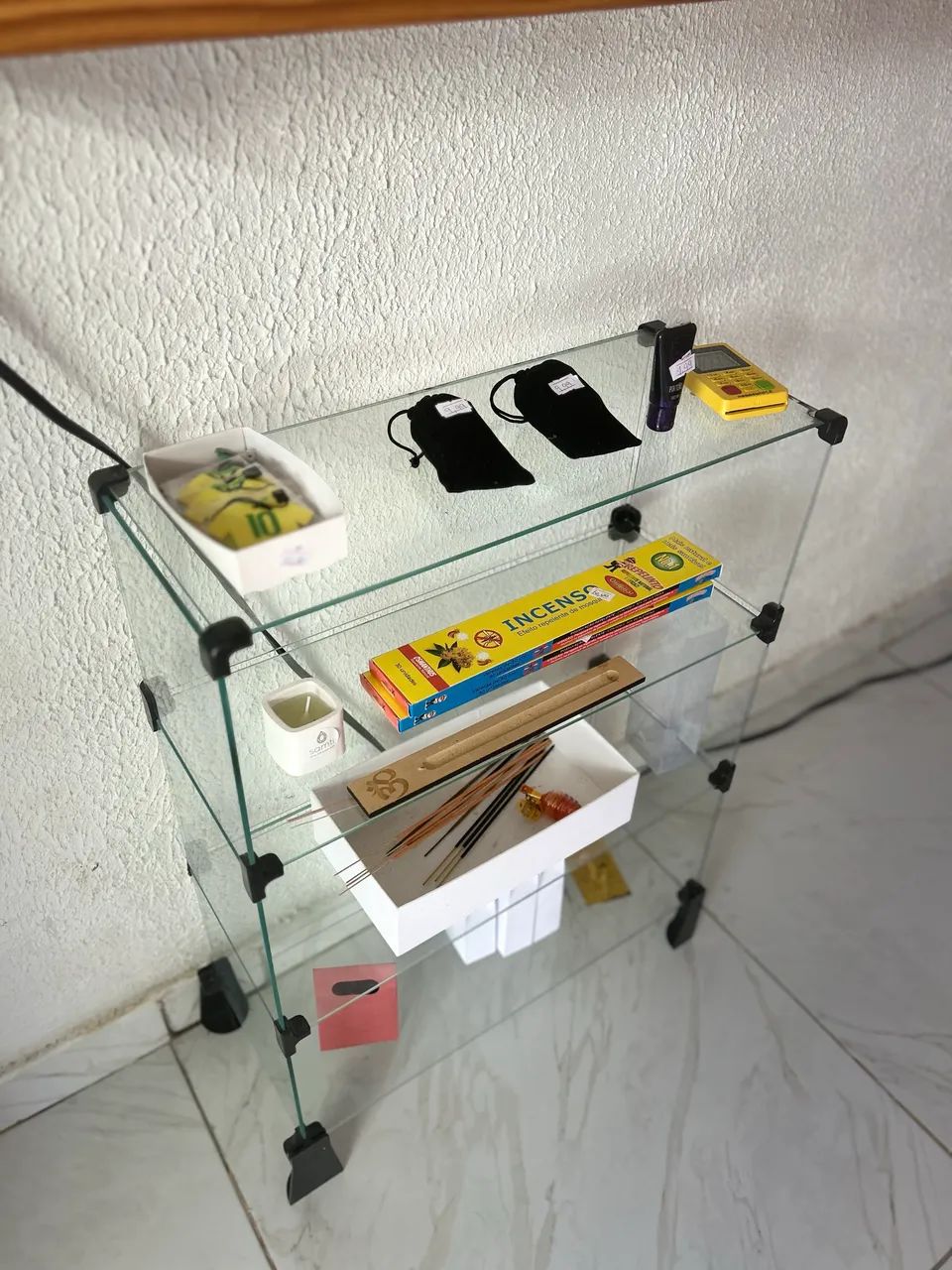 Estante expositora vidro