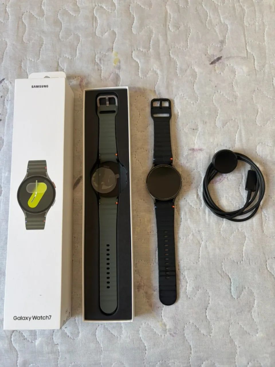 Samsung Galaxy Watch7 44mm Bt Verde Com 3 Meses De Uso