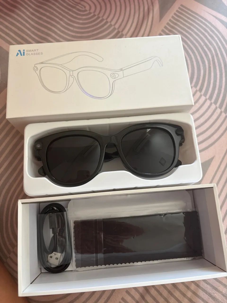 Óculos Inteligente AI Smart Glasses com Câmera e Bluetooth - Foto 3