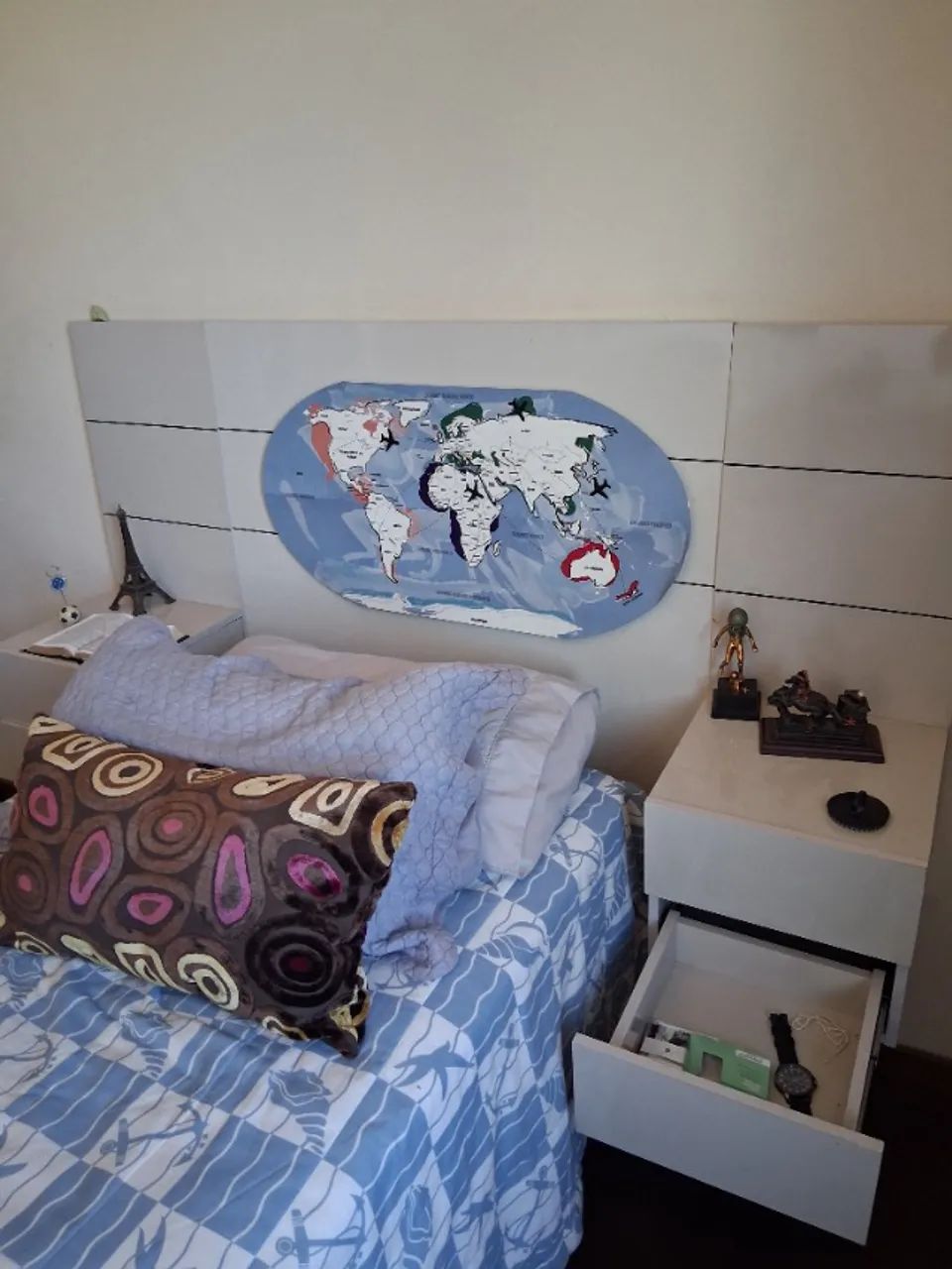 Cabeceira de cama com gavetas laterais  - Foto 5