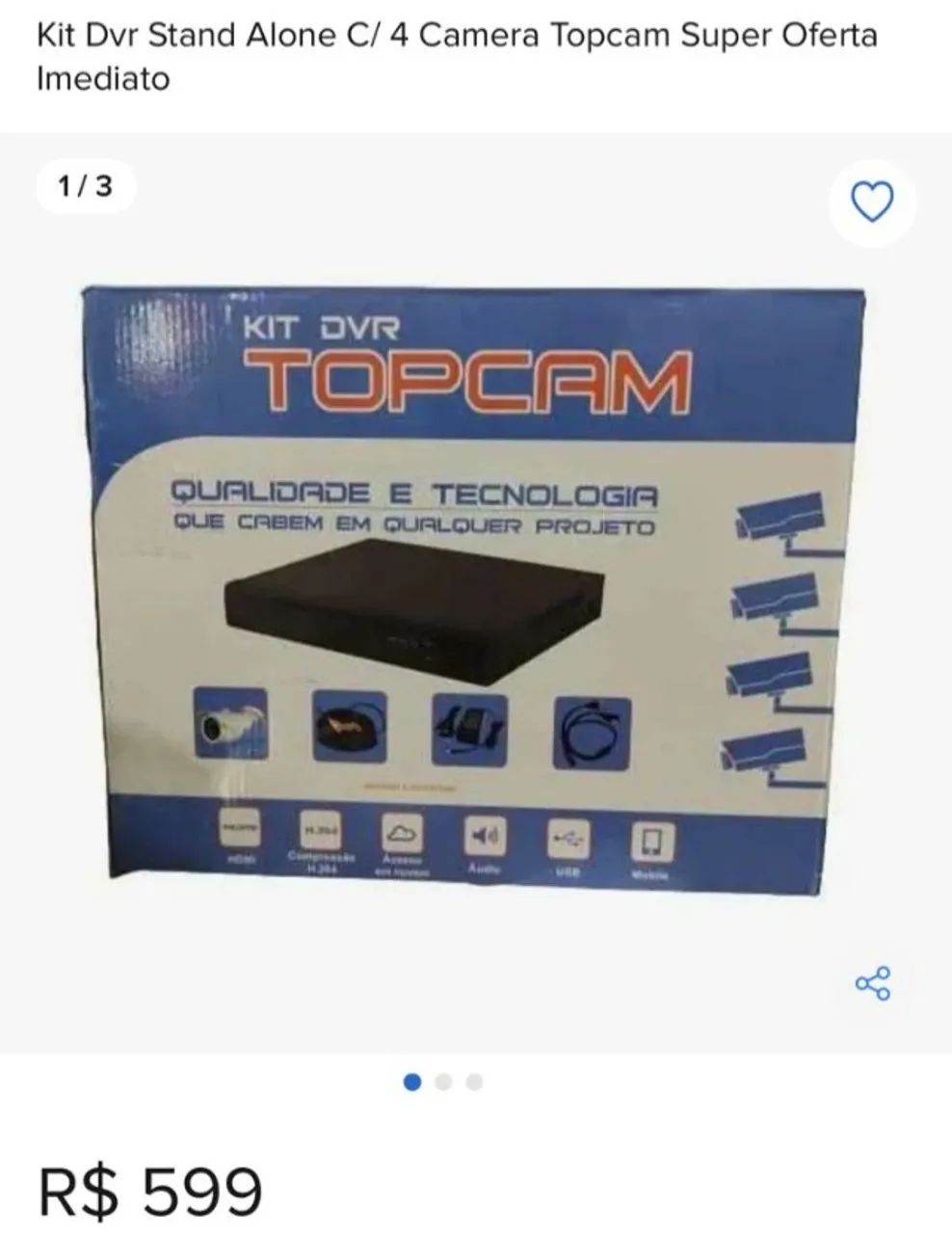Preço abaixo do mercado - DVR 4 canais testado e funcionando. Venda rápida! - Foto 2