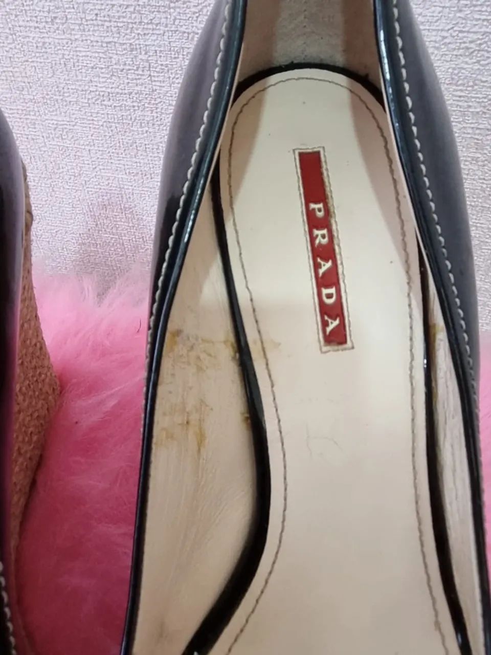 sapato prada anabela verniz preto 36.5 - Foto 3