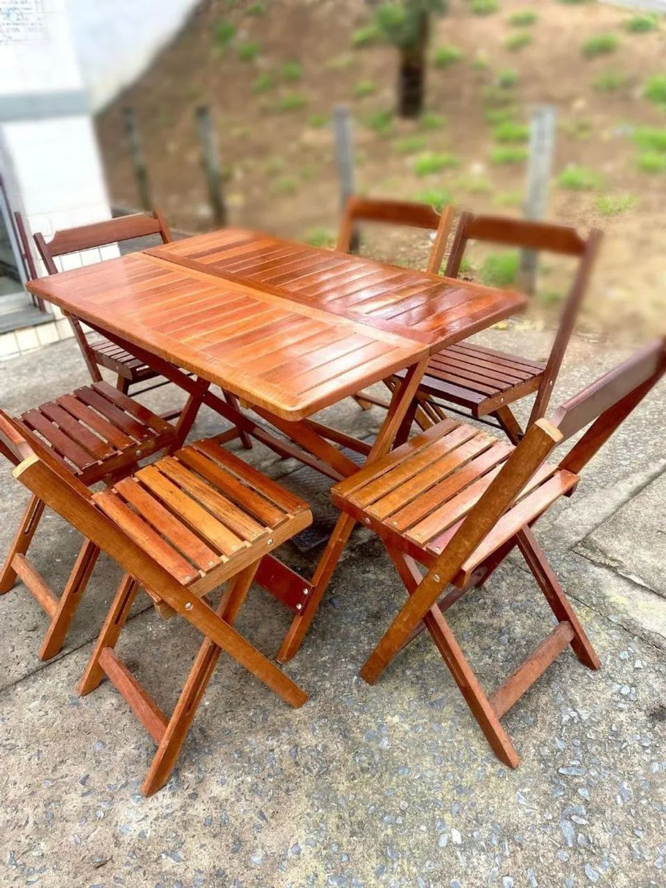 Kit de mesa com 4 cadeiras. Dobráveis  - Foto 5
