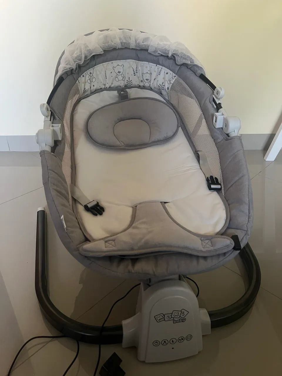 Cadeira Balanço Elétrica Bebê Descanso Automático Musical - Foto 3