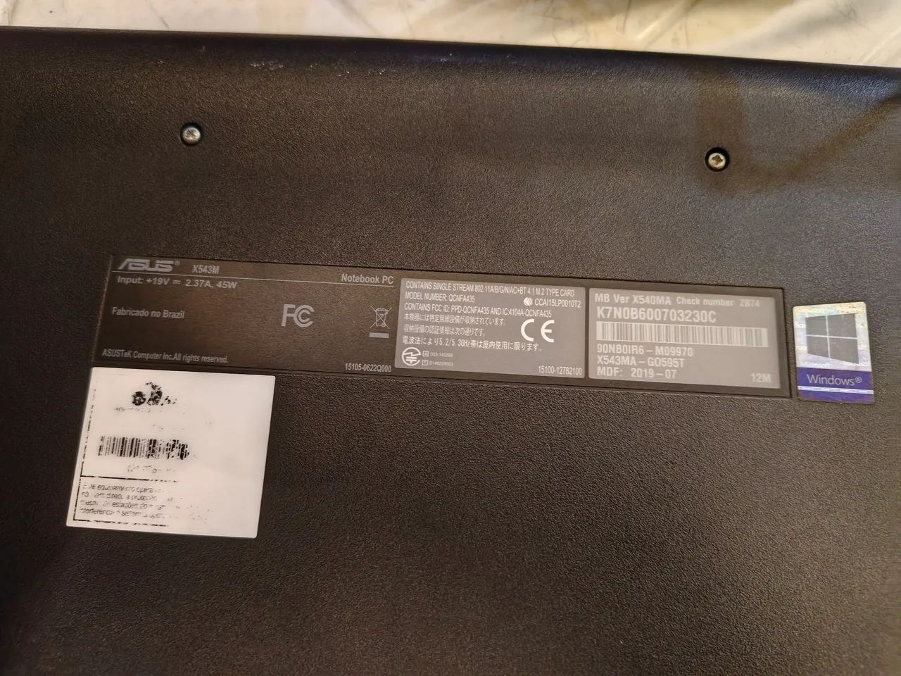 Notebook Asus x543m - Foto 2