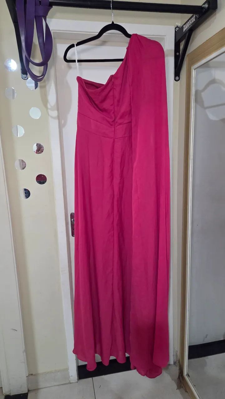 Vestido 1 ombro pink - Foto 2