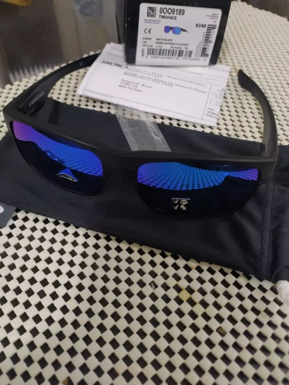Oculos Oakley Two Face - Azul Sapphire - Foto 4