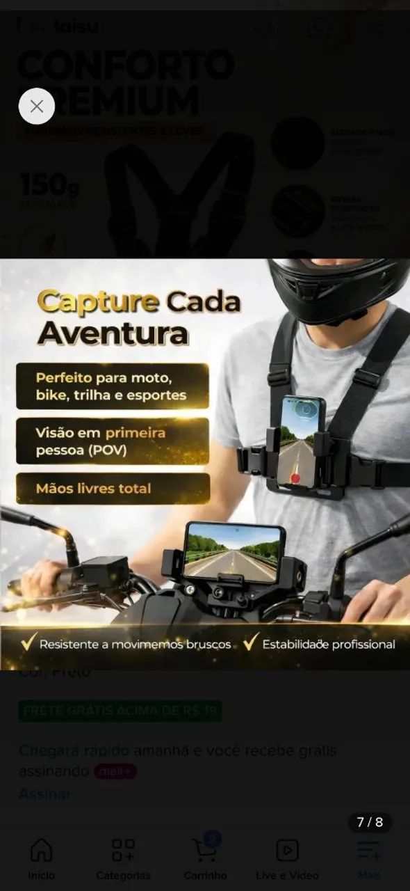 Suporte de celular peito - Foto 4