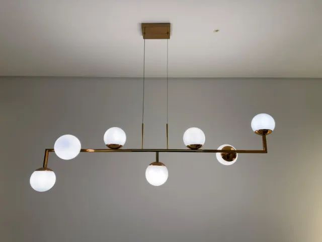 Lustre Luminária de 7 Globos | Dourado - Foto 3