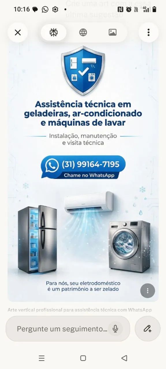 Consertos de geladeiras em geral 