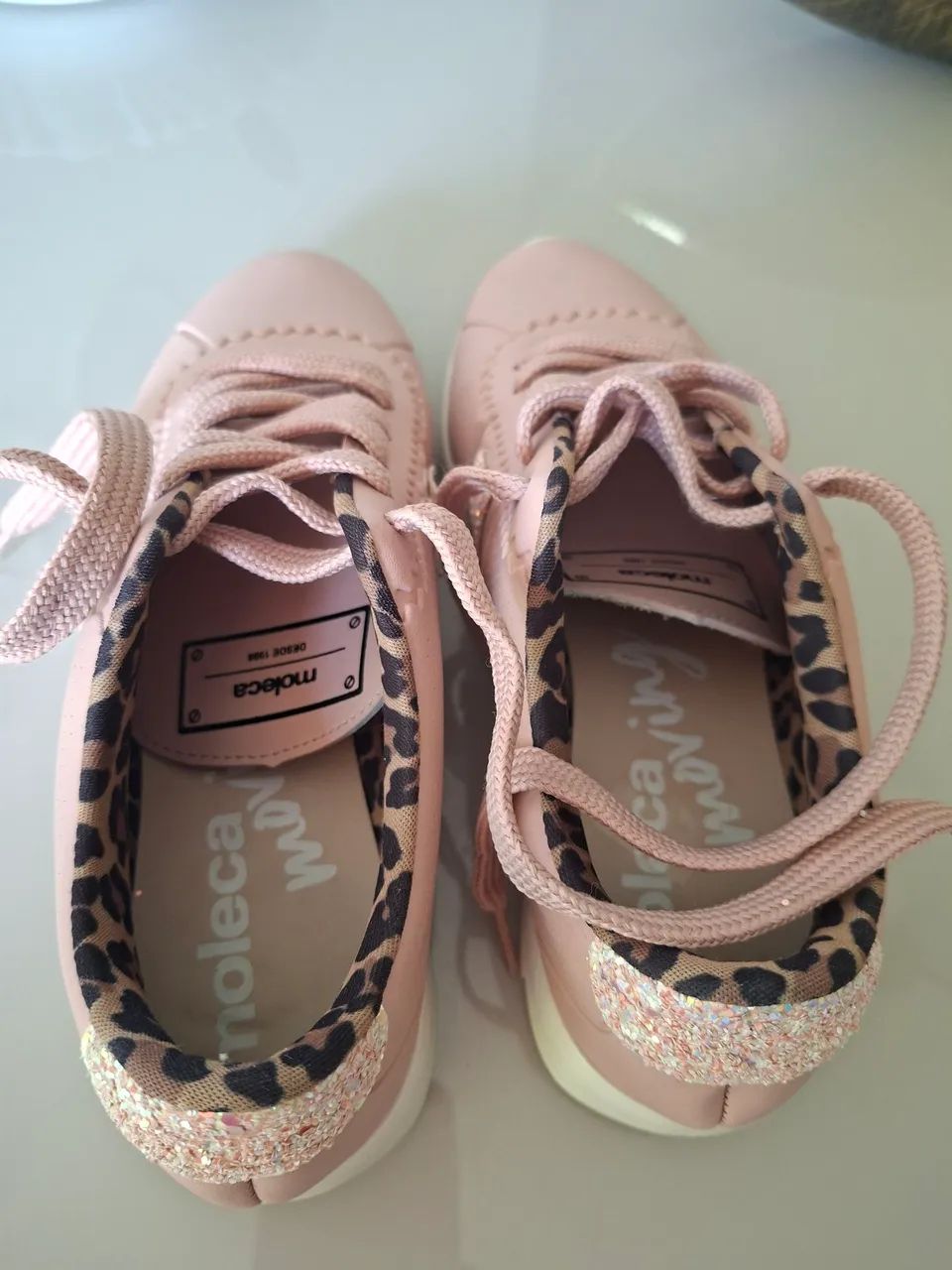 Tenis Moleca rosa n. 36 semi novo - Foto 3