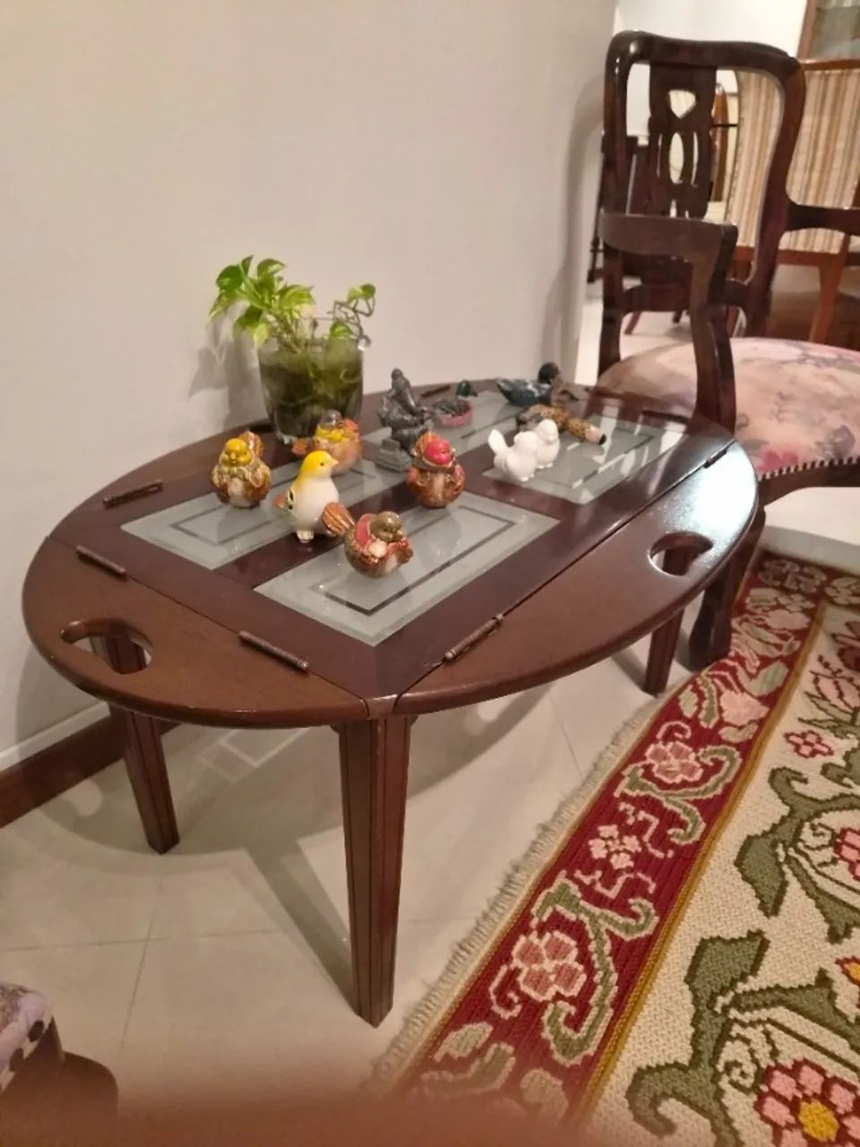 Mesa de Centro Bandeja Oval 90x60 cm - Foto 4