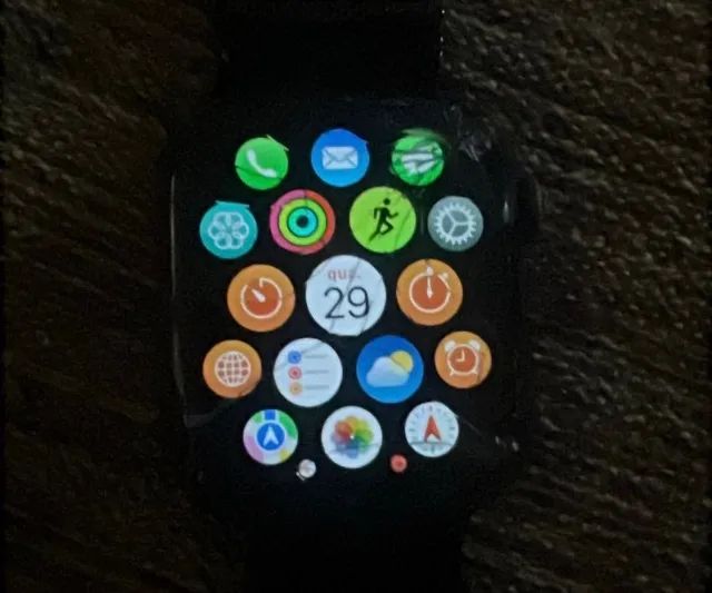 Apple Watch Series 5 44mm Funcionando - Vidro Trincado - Foto 4