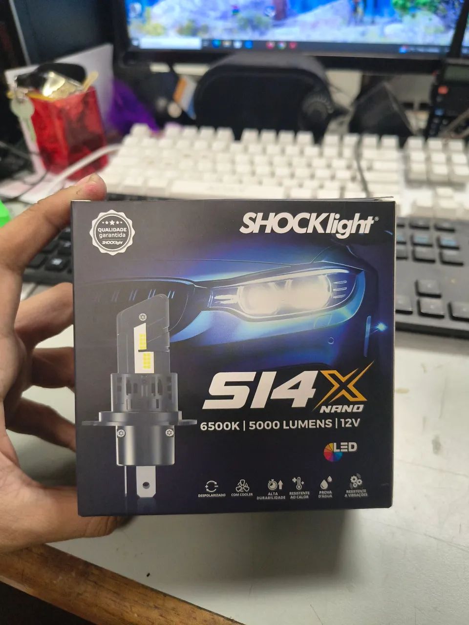 Lâmpada led h4 shocklinght 