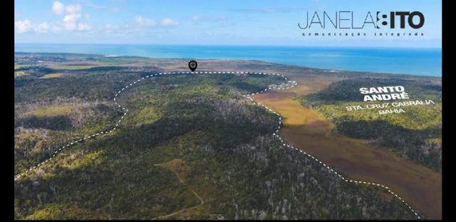 Fazenda com 2.100.000m2 de área, (210ha) alto de falésia, localizada em cabralia- ba