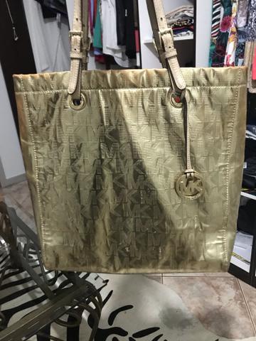 bolsa michael kors dourada original