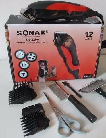 Tosquiadeira Sonar Tosar Cortar Pelos Cães Gato Pet 110v