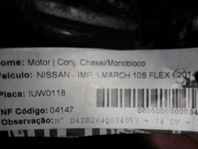 Motor Nissan March 1.0 8v 74cv Flex 2014 - Foto 3
