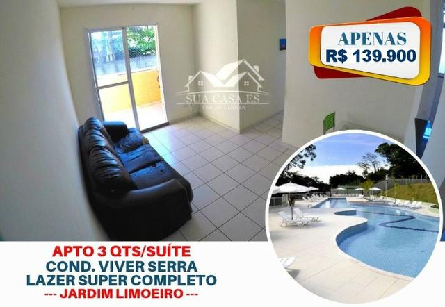 BA.RA.TO 3 Quartos c/ suíte - Jardim Limoeiro - Elevador - Varanda - Lazer Completo