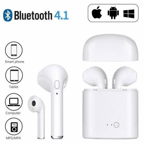 Fone De Ouvido Bluetooth Sem Fio I7s Tws Plus Celular Phone - Foto 4