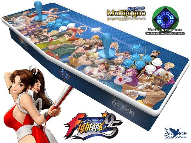 Arcade Fliperama Multijogos Retro 2 Players Tema: The King of Fighters 95 Com 7050 Jogos