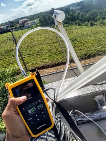 Apontamento e instalação de antena 