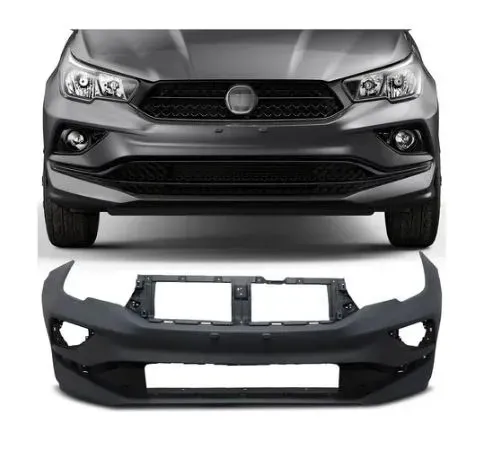 Parachoque Dianteiro Fiat Cronos 2018 - Preto Liso - DTS