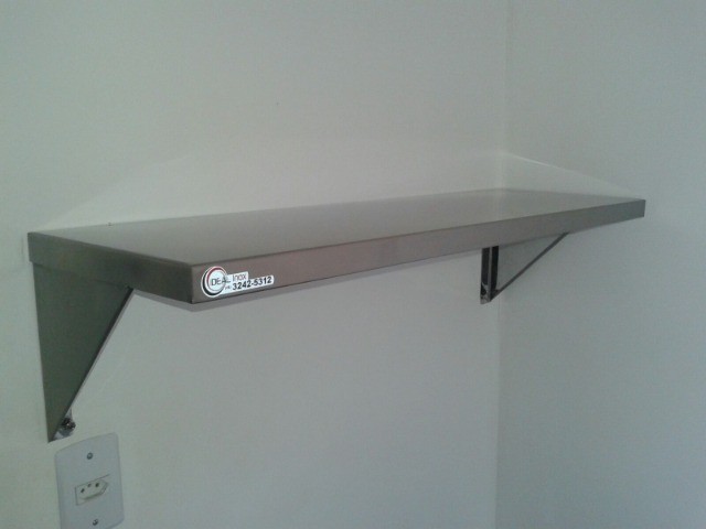 Prateleira em aço inox - Consulte modelos e tamanhos