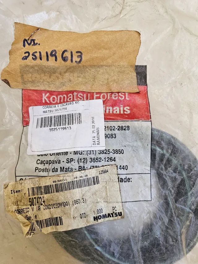  Komatsu valmet forest correia nova original 5074724