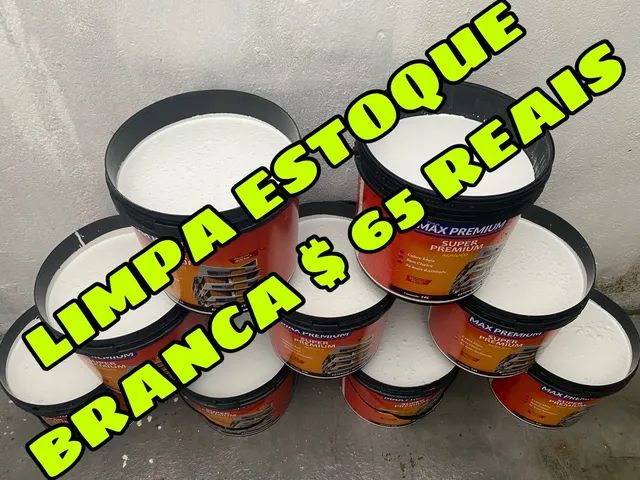 Tintas látex em promoção  tinta linha econômica  segunda  linha 